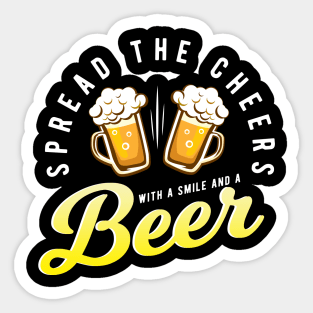 BEER - Spread The Cheers With Smile Sticker
